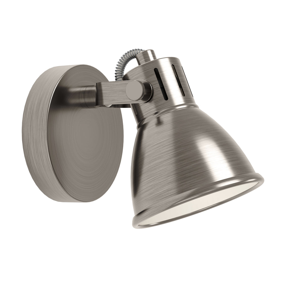 Spot Seras nickel et crème, Ø 10 cm