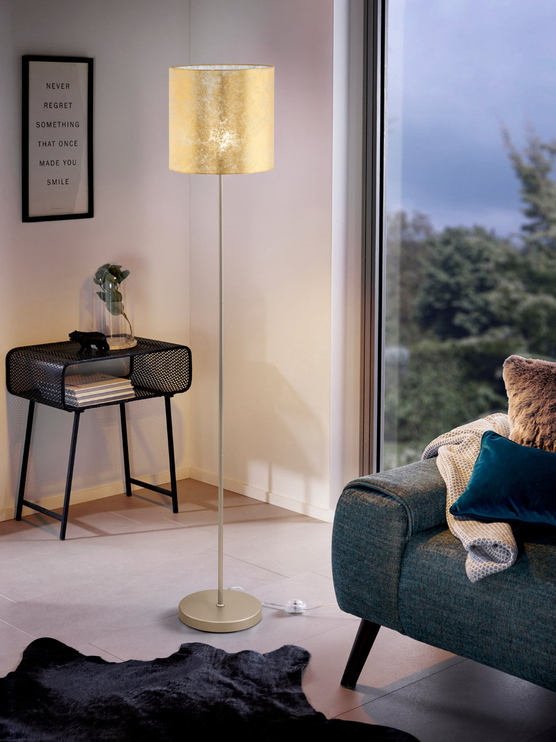 Lampadaire Viserbella doré
