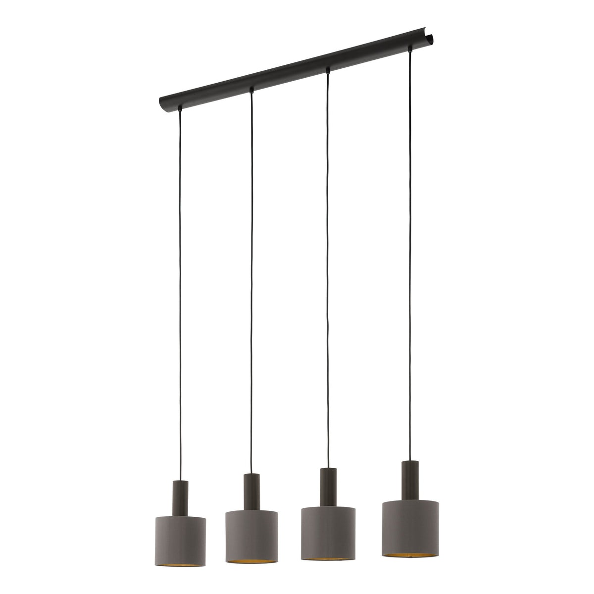 Suspension Concessa 1 4 lumières dorée