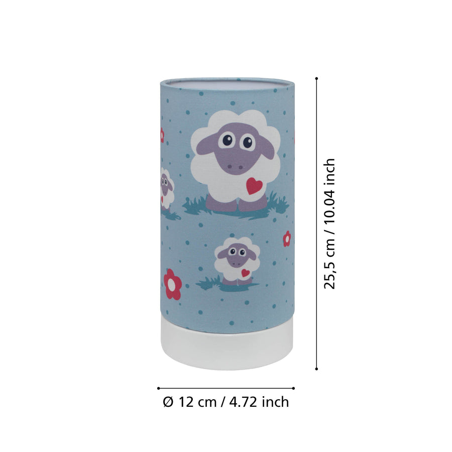 Schéma de dimensions indiquant hauteur 25,5 cm et diamètre 12 cm.