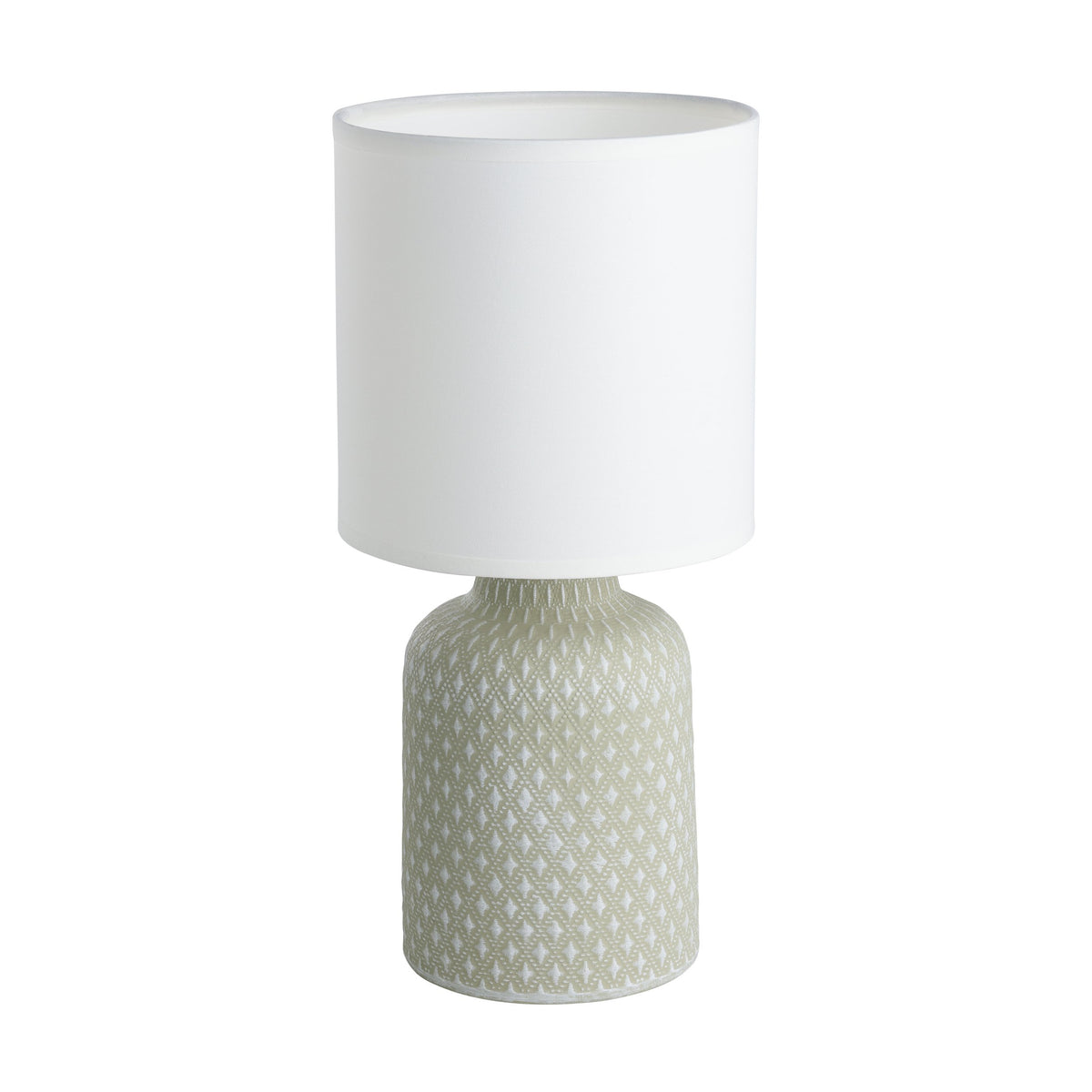 Lampe à poser Bellariva grise, céramique