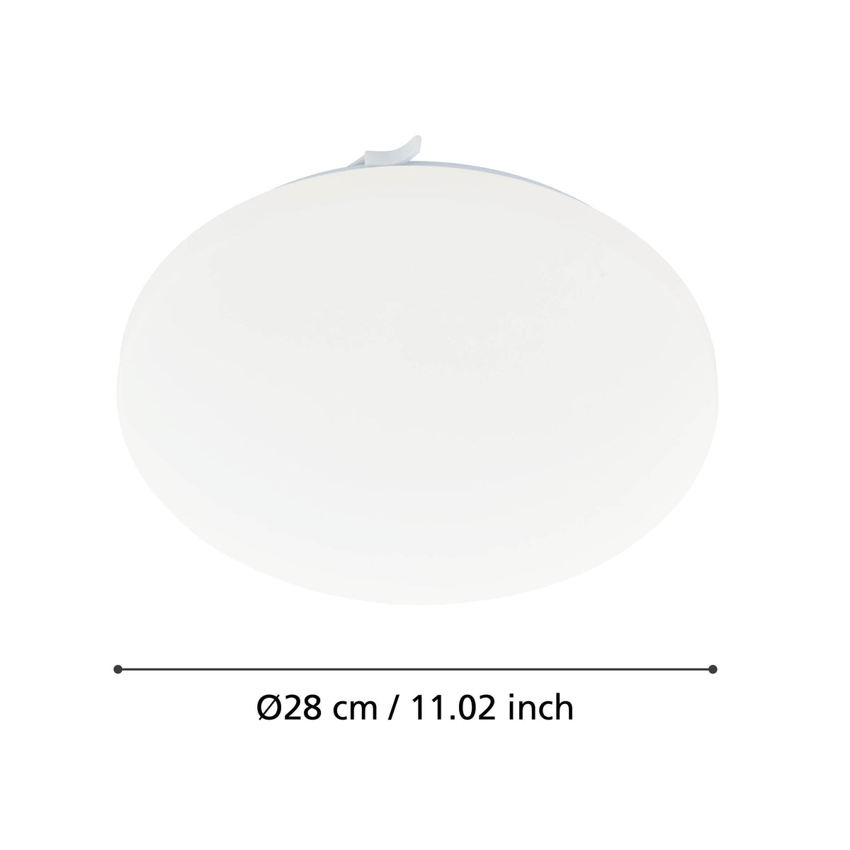Plafonnier Frania blanc, Ø 28 cm