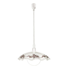 Suspension Vetro blanche et violette, verre