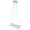 Suspension Varrazo chromée, cristal