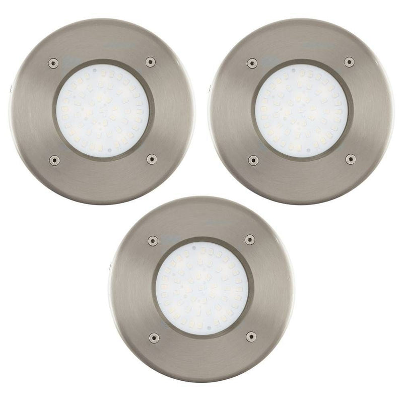 Luminaire extérieur Lamedo inox et blanc (32337)
