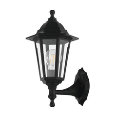 Applique extérieure Duanera noire, L 20,5 cm