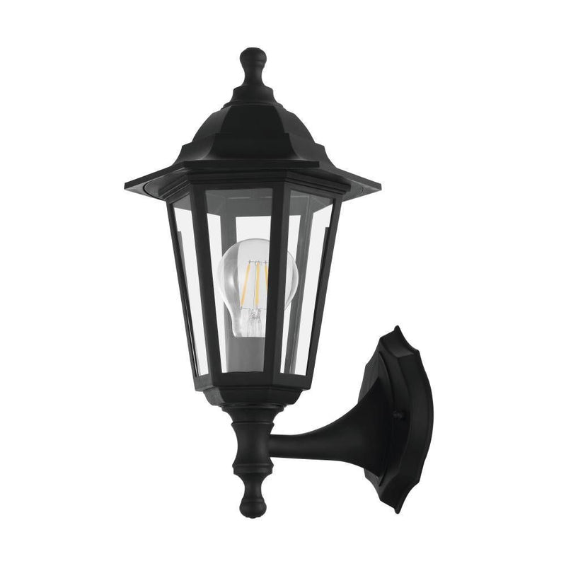 Applique extérieure Duanera noire, L 20,5 cm