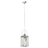 Suspension Donmington chromée, verre