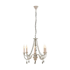 Suspension Colchester 6 lumières taupe