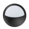 Applique extérieure Bellaria noire et blanche, Ø 30 cm (62218)