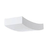 Applique murale Tiberio blanche, L 16 cm