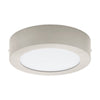 Plafonnier Fueva 1 PRO nickel et blanc mat, Ø 17 cm