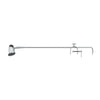 Lampe de bureau Rugove argentée, L 72 cm