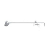 Lampe de bureau Rugove argentée, L 70,5 cm