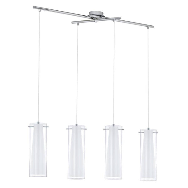 Suspension luminaire | Pinto Chromée H 110 cm