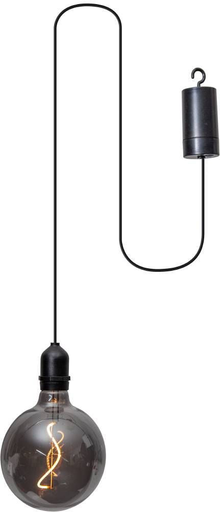 Suspension extérieure Vignanello noire et transparente