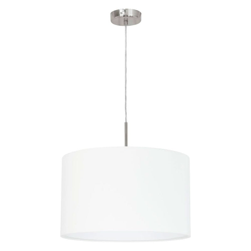 Suspension Pasteri blanche mat, tissu