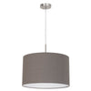 Suspension Pasteri anthracite et marron, tissu