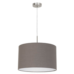 Suspension Pasteri anthracite et marron, tissu