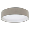 Plafonnier Pasteri taupe, tissu