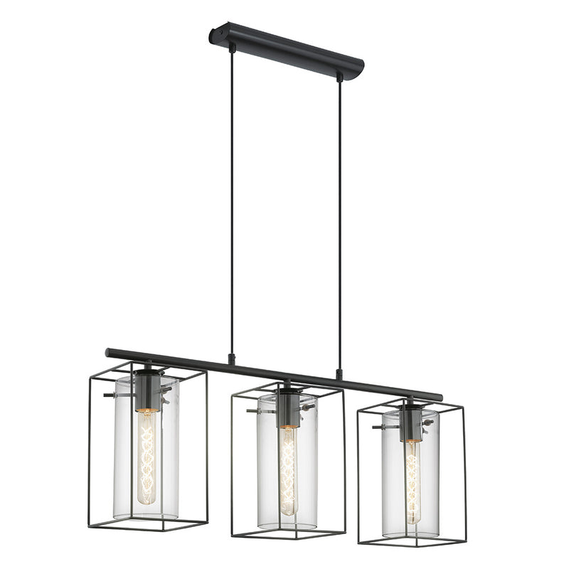 Suspension Loncino noire, verre (49496)