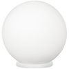 Lampe à poser Rondo blanche, verre