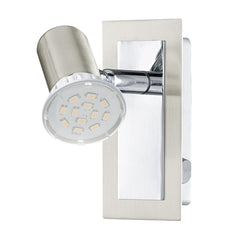 Spot Rottelo nickel satiné, L 12 cm
