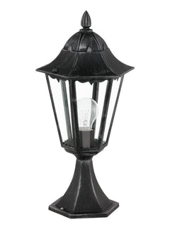 Lampadaire extérieur Navedo noir et argenté, Ø 23 cm (93462)