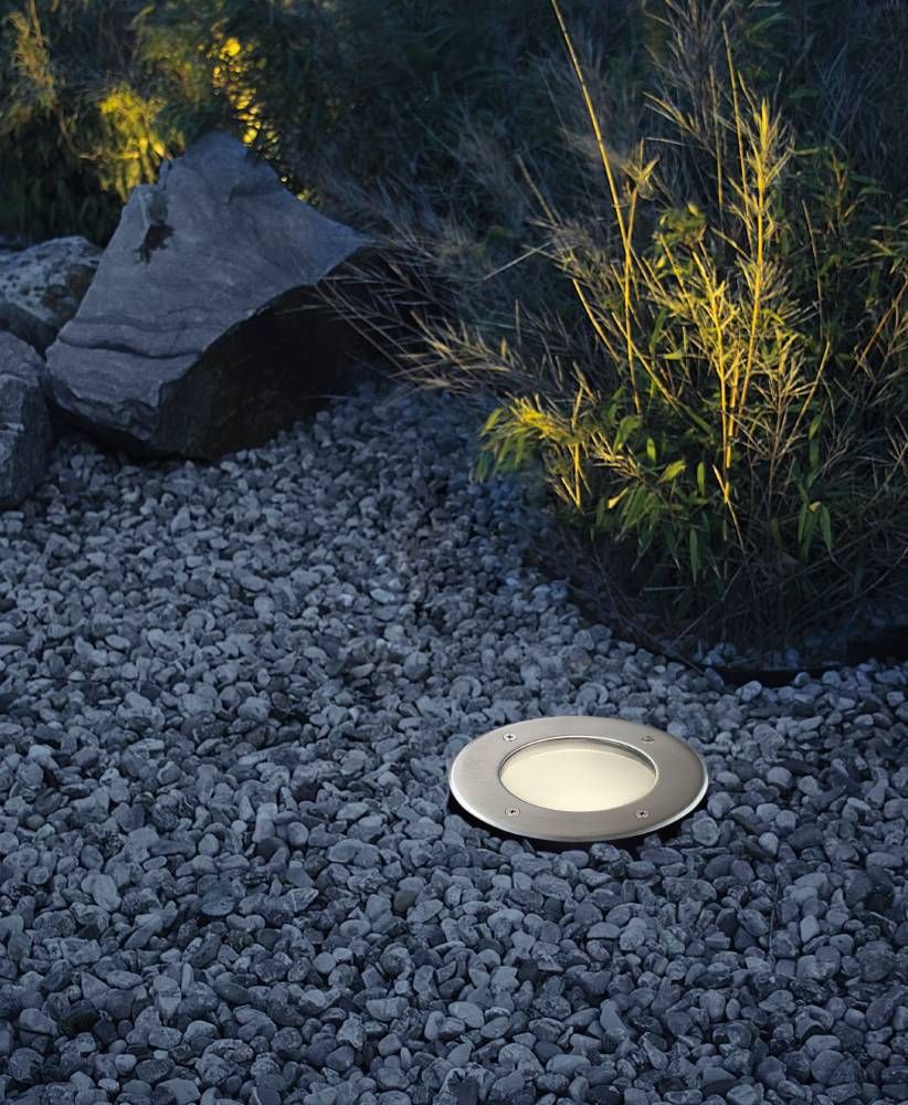 Luminaire extérieur Lamedo inox et blanc (93482)