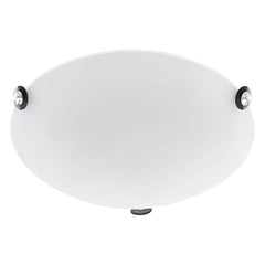 Applique murale Cafiera blanche et noire, verre