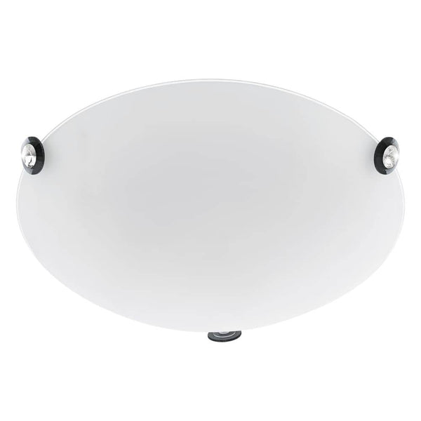 Applique murale Cafiera blanche et noire, verre