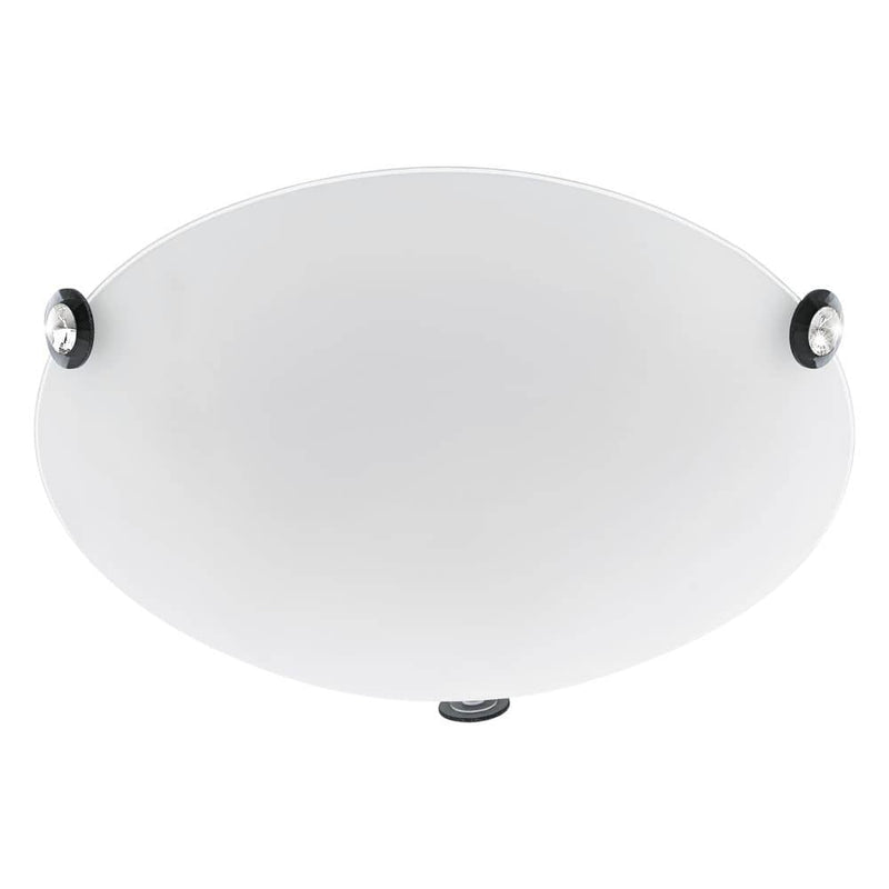 Applique murale Cafiera blanche et noire, verre