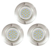 Spot encastrable Peneto nickel satiné, Ø 7,8 cm