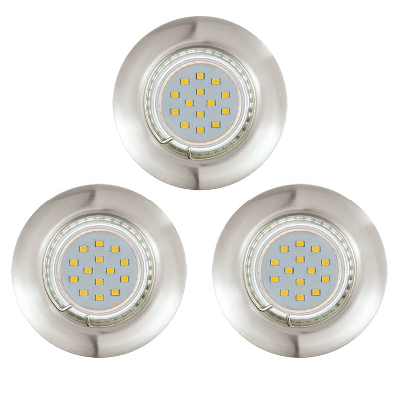 Spot encastrable Peneto nickel satiné, Ø 7,8 cm