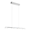 Suspension Cartama chromée et transparente
