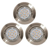 Spot encastrable Peneto nickel satiné, Ø 8,7 cm
