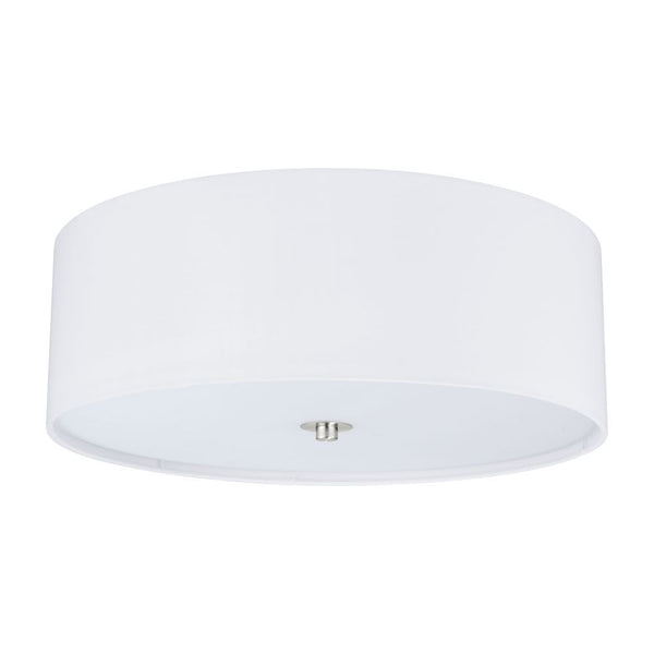 Plafonnier Pasteri 3 lumières blanc, verre