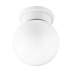 Plafonnier Durelo blanc, verre