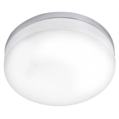 Plafonnier Lora chromé, verre