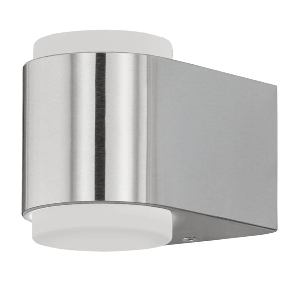 Applique extérieure Briones inox et blanche
