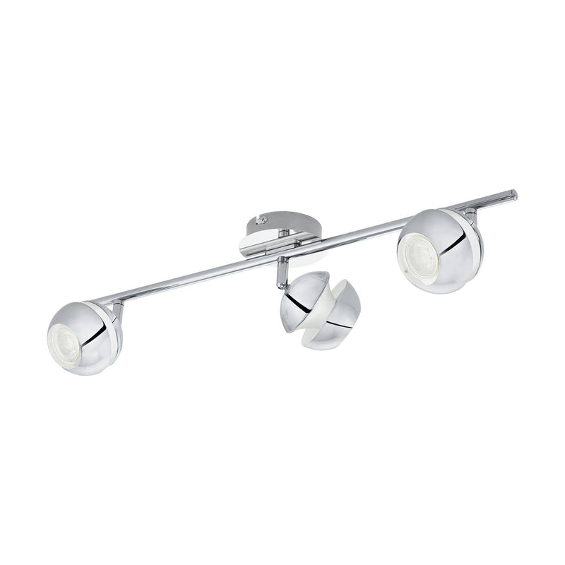 Spot Nocito 1 chromé et blanc, L 58,5 cm