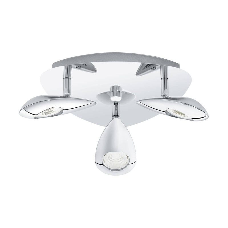 Plafonnier Pedregal chromé, L 25 cm