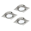 Spot encastrable Pineda nickel, L 8,4 cm (95846)