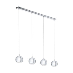 Suspension Conessa chromée, H 110 cm