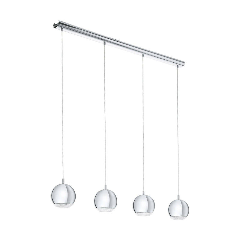 Suspension Conessa chromée, H 110 cm