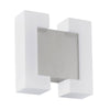 Applique extérieure Sitia nickel et blanche mat
