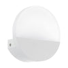 Applique murale Metrass 1 aluminium et blanche