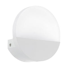 Applique murale Metrass 1 aluminium et blanche
