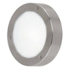 Applique extérieure Vento 2 inox et blanche