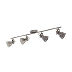 Spot Seras nickel et crème, L 77 cm